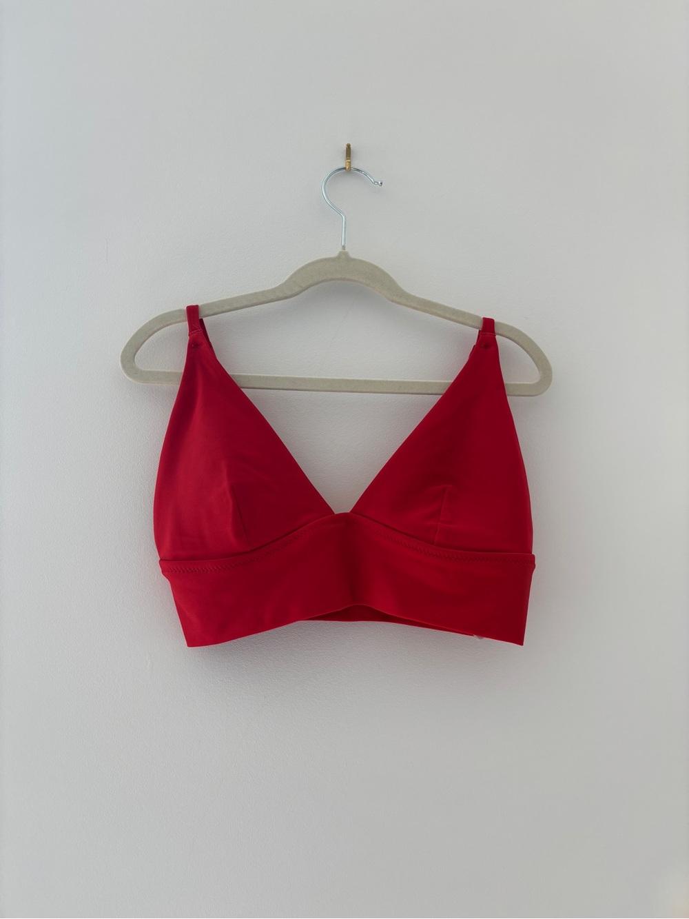 aerie Red Wireless Bikini - Simple V-Neck Comfort